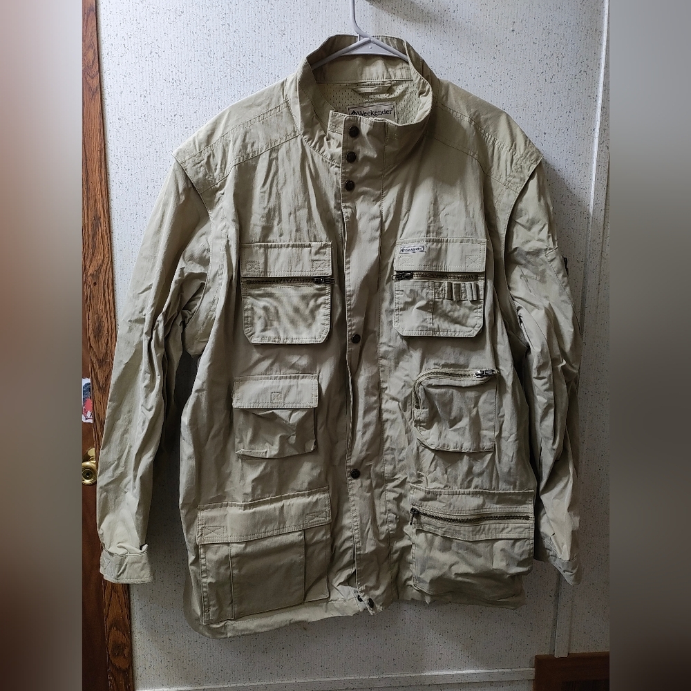 Weekender Adventure Series Windbreaker Jacket Rain Outdoor Men XL Pockets Clean
